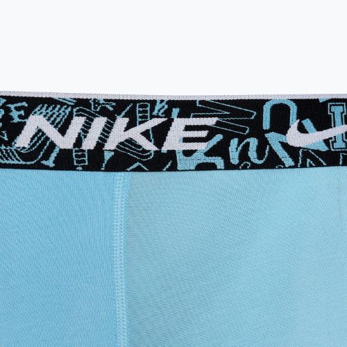 Férfi boxeralsó Nike Everyday Cotton Stretch Trunk 3 darab red/aquarius blue/stadium green