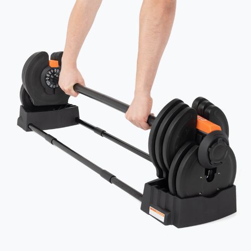 Kézisúly/súlyzó 2in1 TREXO TRX-ABD40 1-40 kg fekete/narancssárga