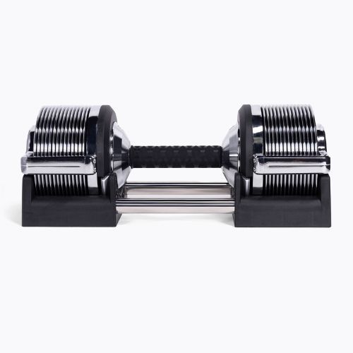 Állítható súlyzó TREXO TRX-AD32C 3-32 kg ezüst