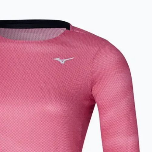 Női hosszú ujjú felső futáshoz Mizuno Premium Aero Tee sangria sunset