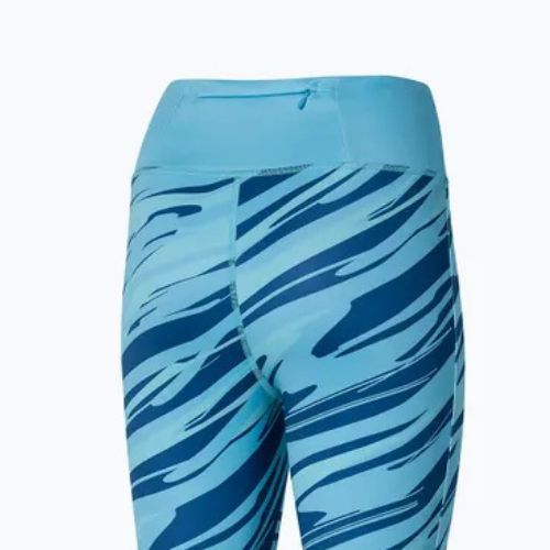 Női futóleggings Mizuno 7/8 Printed maui blue