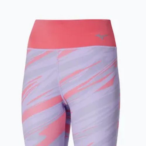 Női futóleggings Mizuno 7/8 Printed pastel lilac