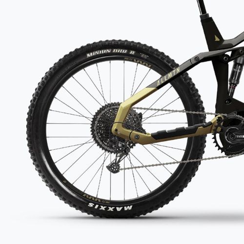 Elektromos kerékpár Haibike Allmnt CF 8 750 Wh black/gold gloss