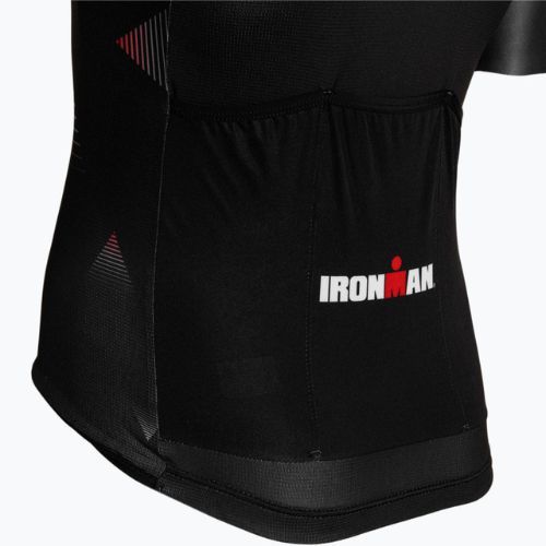 Férfi kerékpáros póló Quest Race Line France Iron Man black