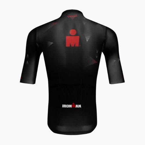 Férfi kerékpáros póló Quest Race Line France Iron Man black