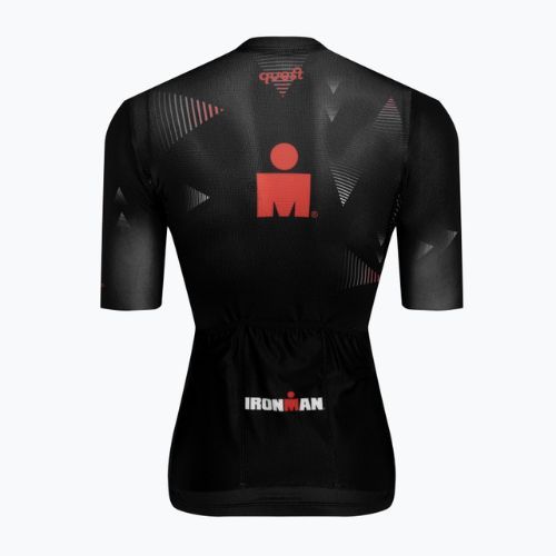 Női kerékpáros póló Quest Race Line France Iron Man black