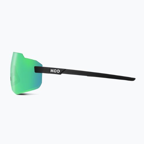 Napszemüveg Koo Supernova black matt/green mirror