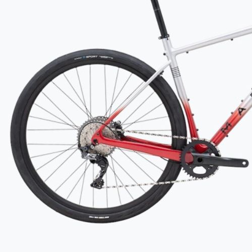 Gravel kerékpár Marin Headlands 1 700C 2024 gloss chrome/chrome red/black