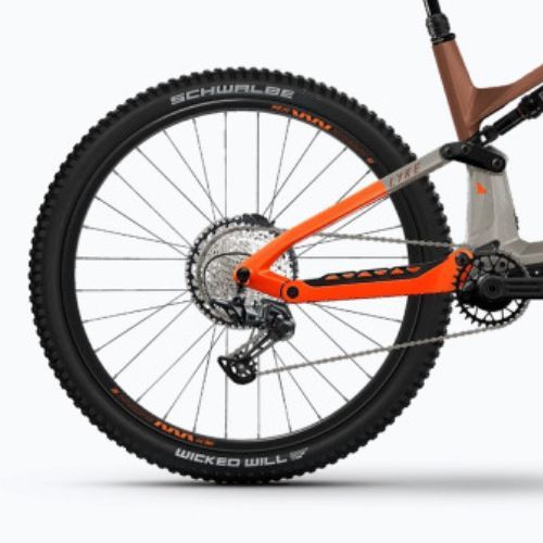 Haibike Lyke CF 10 430Wh leather/orange gloss elektromos kerékpár