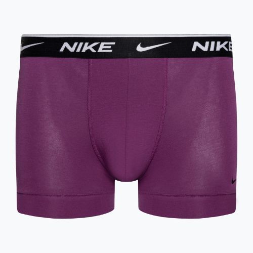 Nike Everyday Cotton Stretch Trunk 3 db férfi boxeralsó green/violet/blue