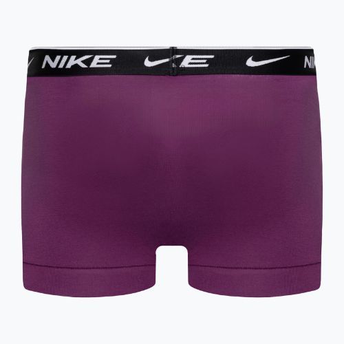 Nike Everyday Cotton Stretch Trunk 3 db férfi boxeralsó green/violet/blue