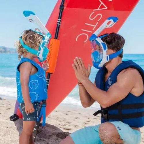 AQUASTIC KAI Jr türkizkék gyermek teljes arcos snorkel maszk