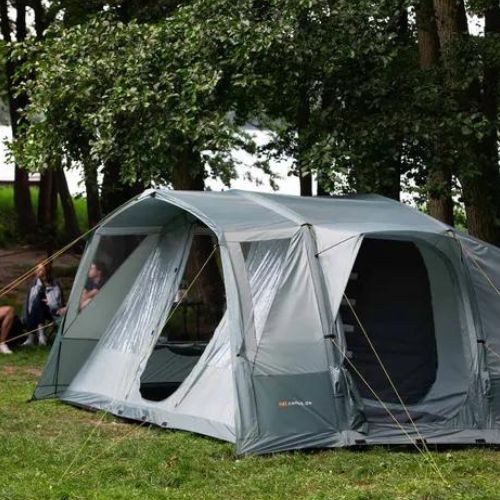 Felfújható 6 személyes kempingsátor KADVA AIRcamp 6.24 zöld