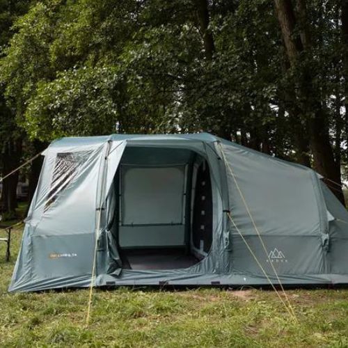 Felfújható 6 személyes kempingsátor KADVA AIRcamp 6.24 zöld