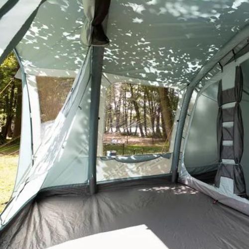 Felfújható 6 személyes kempingsátor KADVA AIRcamp 6.24 zöld