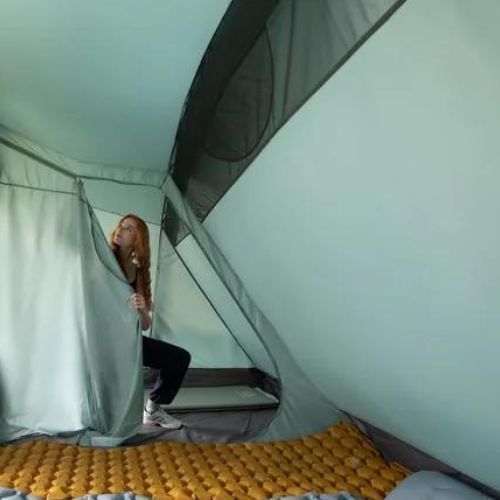 Felfújható 6 személyes kempingsátor KADVA AIRcamp 6.24 zöld