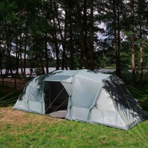Felfújható 6 személyes kempingsátor KADVA AIRcamp 6.33 zöld