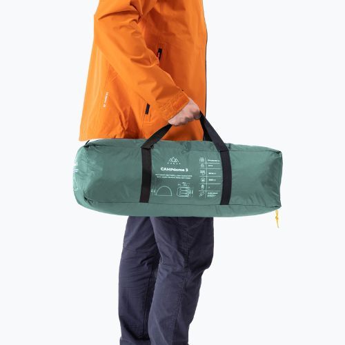 3 személyes KADVA CAMPdome 3 zöld kempingsátor