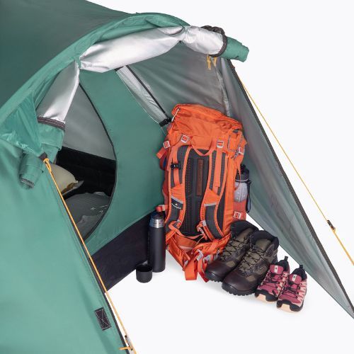 4 személyes KADVA CAMPdome 4 zöld kempingsátor