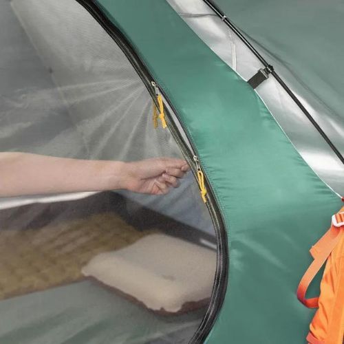 4 személyes KADVA CAMPdome 4 zöld kempingsátor