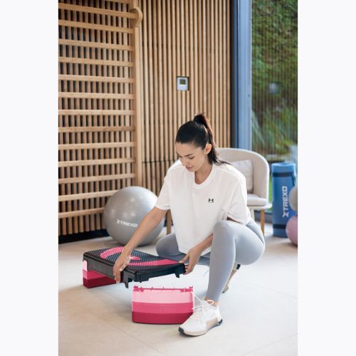 XTREXO aerobic stepper TXO-B4W009 rózsaszínű