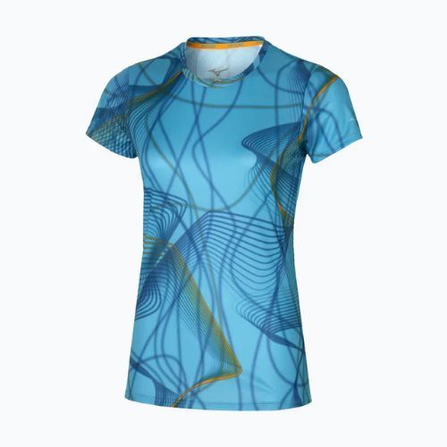 Női futó póló Mizuno Graphic Tee tejeskék