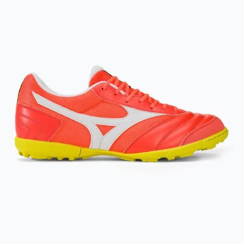 Férfi Mizuno Morelia Sala Club TF futballcipő neon láng/fehér