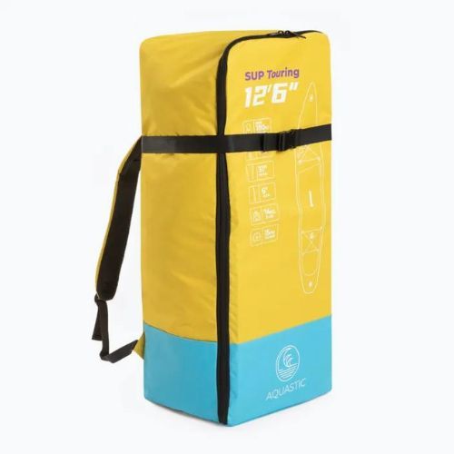 SUP AQUASTIC Touring 12'6" deszka hátizsák sárga