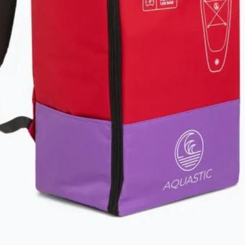 SUP AQUASTIC Touring 12'6" deszka hátizsák piros