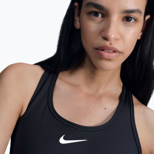 Nike Swoosh Medium Support edzőmelltartó fekete/fehér