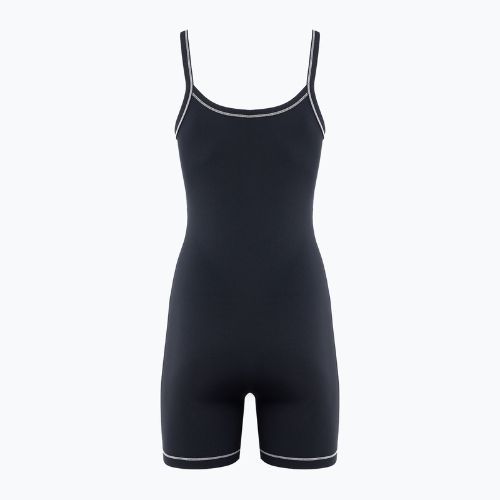 Női Nike One Dri-FIT Short fekete/világos narancsbarna/hidegszürke kezeslábas