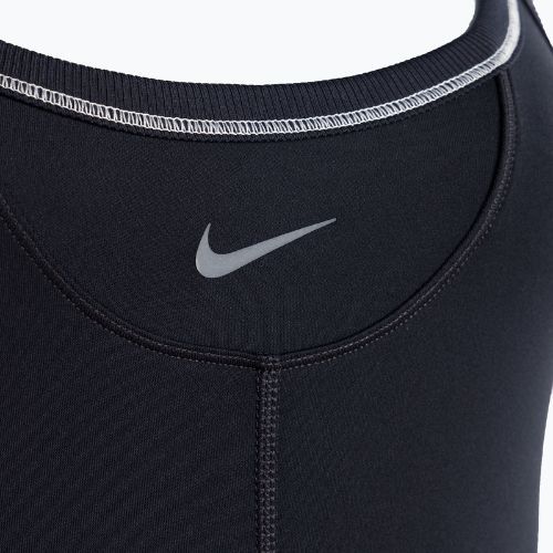 Női Nike One Dri-FIT Short fekete/világos narancsbarna/hidegszürke kezeslábas
