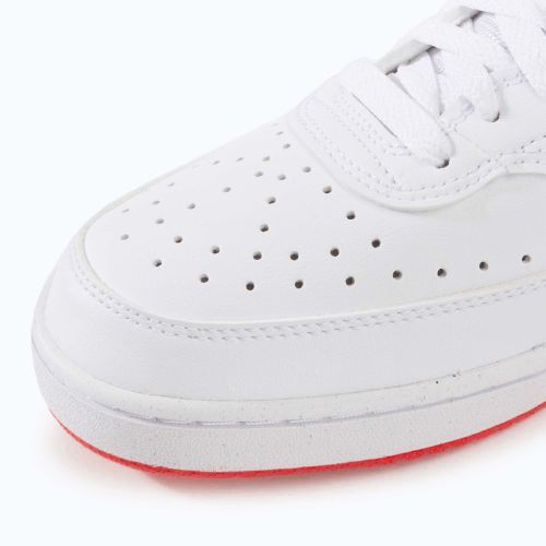Férfi Nike Court Vision Low Next Nature fehér/egyetemi piros cipő