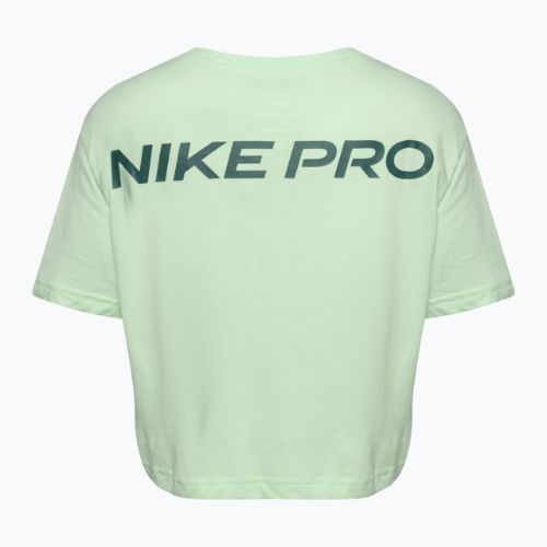 Női edzőpóló Nike Pro Dri-Fit Cropped póló gőzölgő zöld