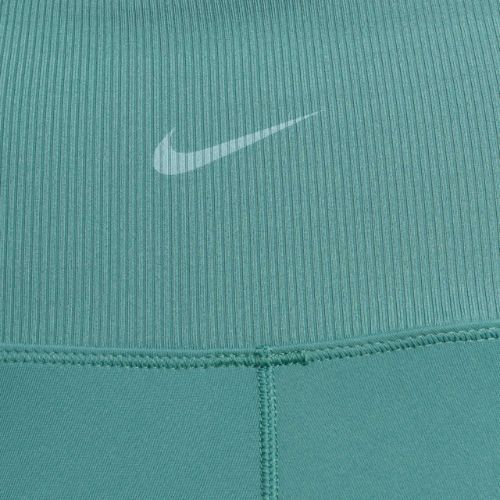Női Nike One Rib High-Waisted 5" Biker rövidnadrág bicoastal/fehér
