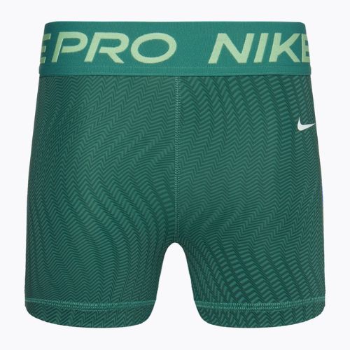Női Nike Pro Dri-Fit Mid-Rise 3" nyomtatott bicoastal/fehér edzőnadrág női Pro Dri-Fit Mid-Rise 3" edzőnadrág