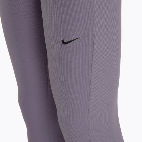 Női leggings Nike Sportswear Chill Knit Mini-Rib Flared daybreak/fekete