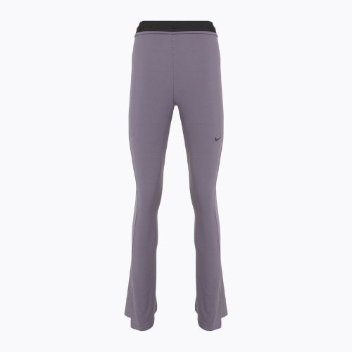 Női leggings Nike Sportswear Chill Knit Mini-Rib Flared daybreak/fekete