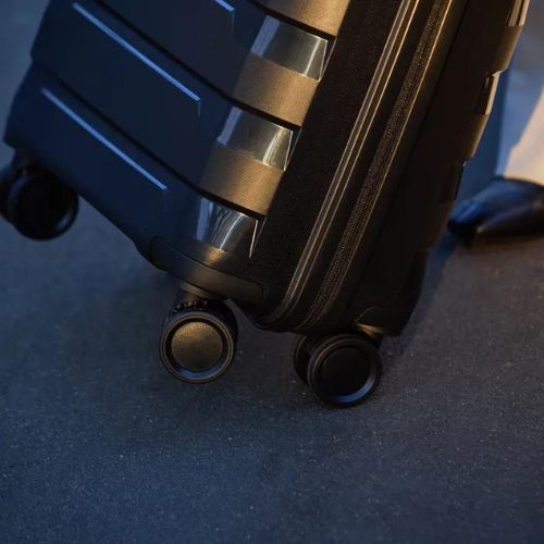 Nagy utazóbőrönd KADVA Cayes 113 l fekete