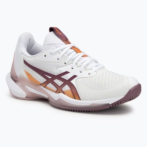ASICS Solution Speed FF 3 Clay fehér/poros lila női teniszcipő