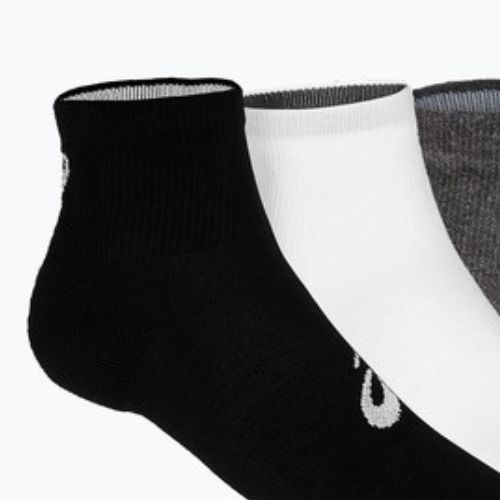 ASICS Quarter futó zokni 3 pár fekete/szürke/fehér