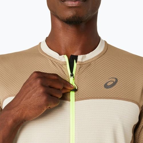 ASICS férfi futópóló Fujitrail feather szürke/paprika