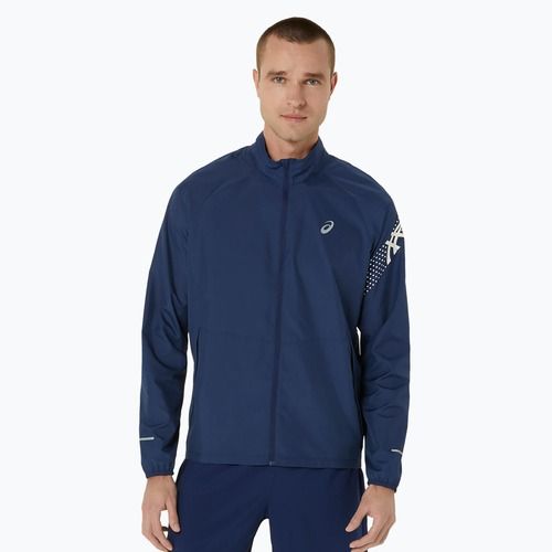 Férfi ASICS Icon kék expanse / nyírfakék futódzseki