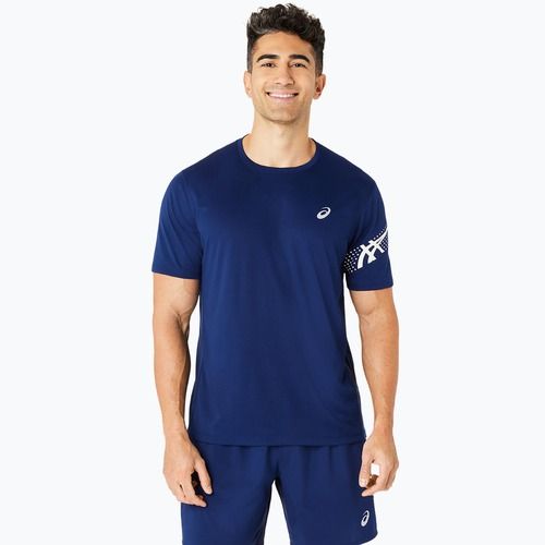 Férfi ASICS Icon Top kék expanse/brich futópóló