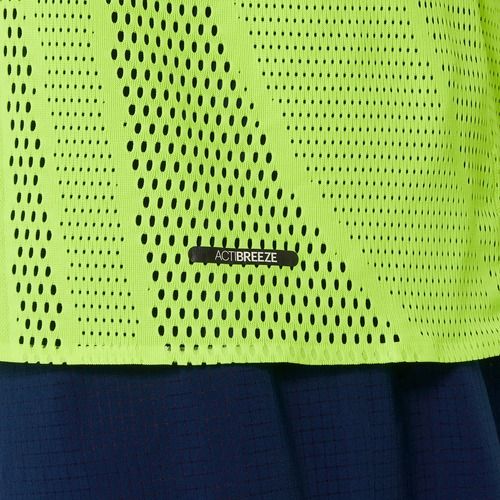 ASICS férfi futópóló Metarun felső biztonsági sárga