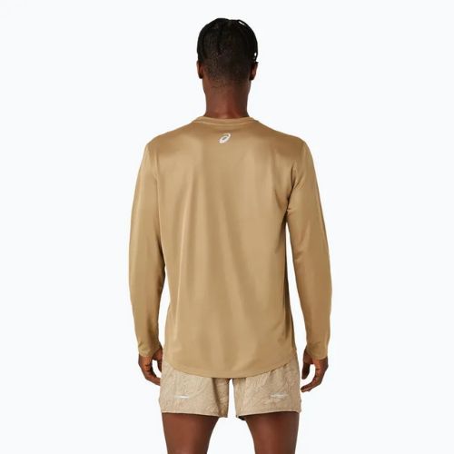 Férfi ASICS Fujitrail Logo bors/tollszürke/zabpehelyszínű hosszú ujjú futócipő