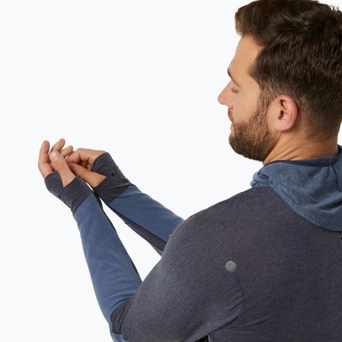 Férfi ASICS Metarun Winter LS Hoodie éjféli futó melegítőfelső