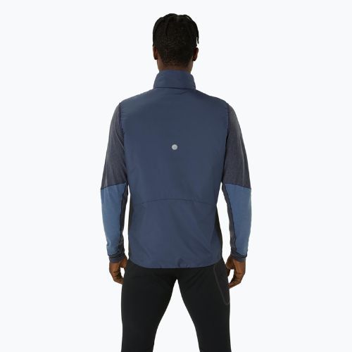 Férfi ASICS Road Winter midnight futó ujjatlan kabát