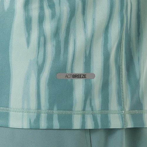 Férfi ASICS Road All Over Print Top light celadon/celadon futópóló