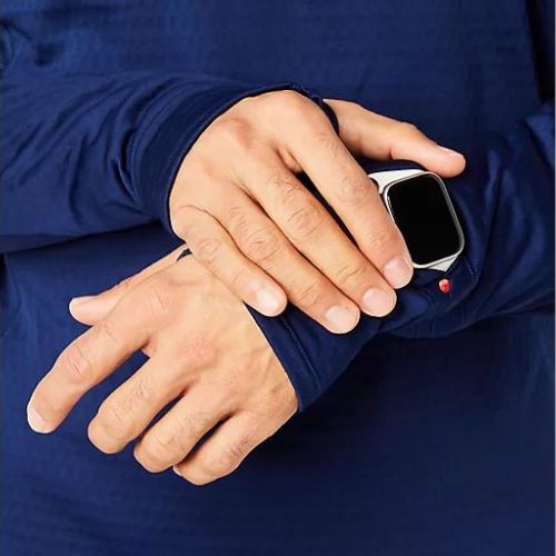 Férfi ASICS Road Winter 1/2 Zip Mid Layer kék expanse futó melegítőfelső